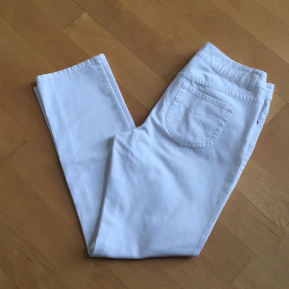 Chico's Denim - Chico's Platinum Womens Jeans White Size 1 Nice!